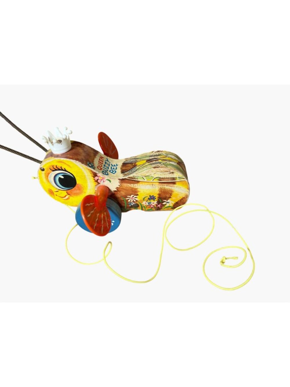 Vintage Fisher-Price Queen Buzzy Bee Pull Toy - Picture 6 of 14